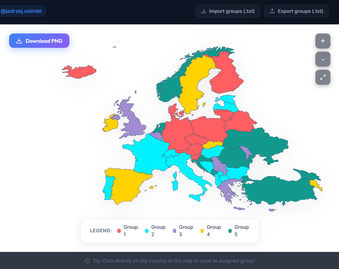 Europe map